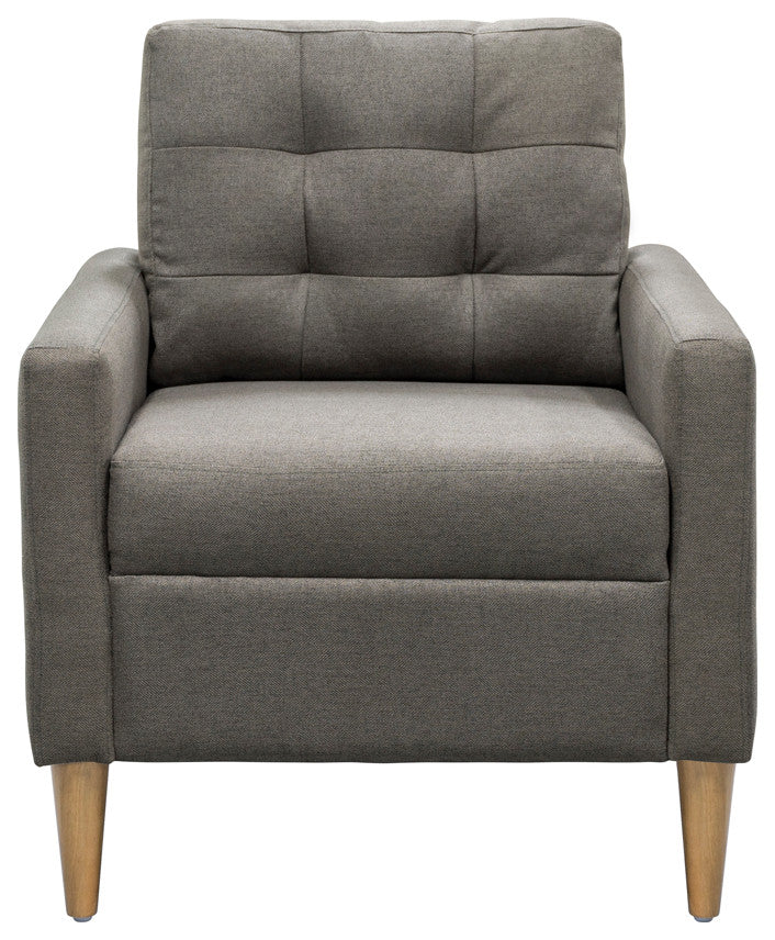 510 Design Dani Tufted back Accent Chair, Grey