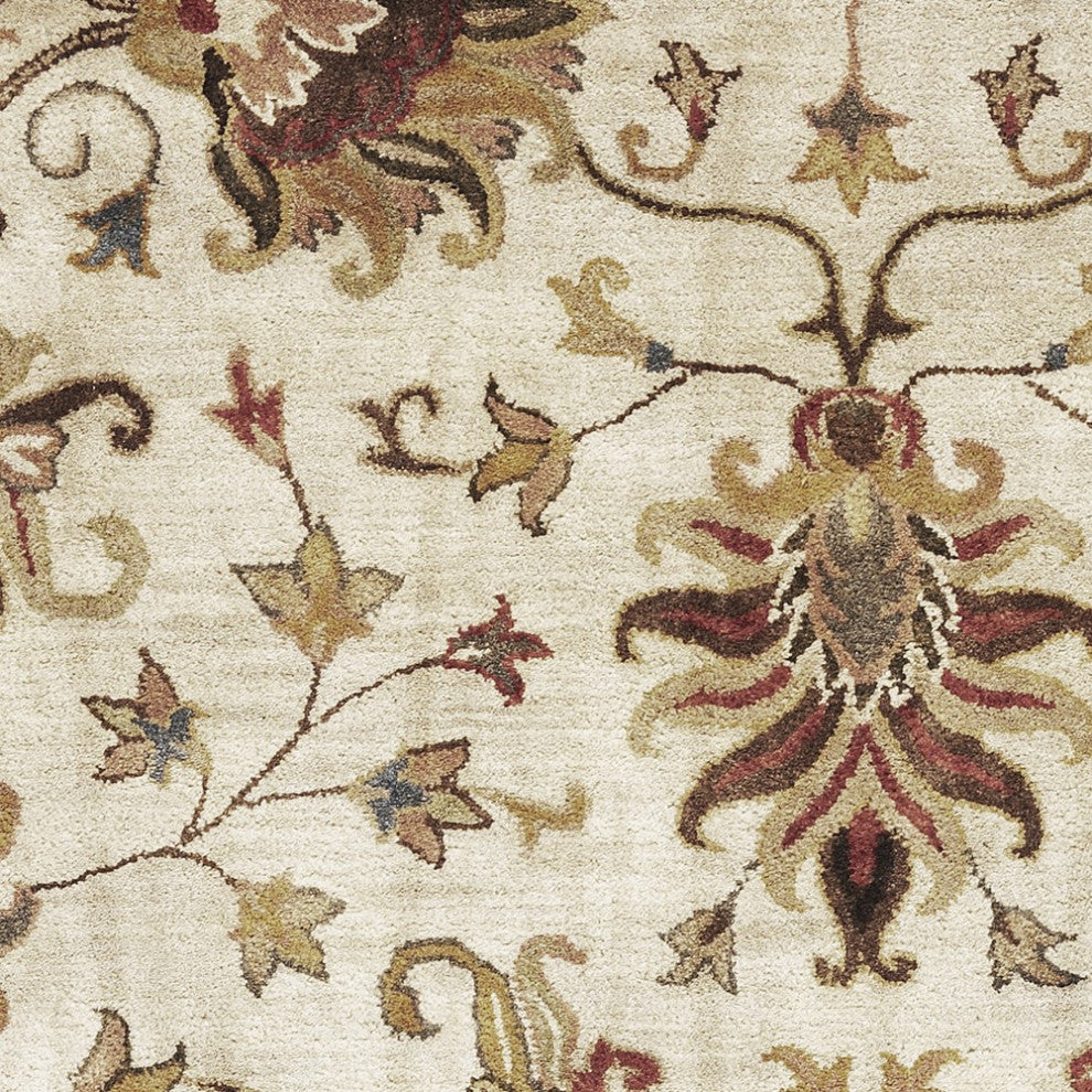 KAS Syriana 6012 Champagne Agra Area Rug, 2'3"x7'6" Runner