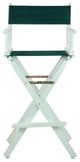 030" Director's Chair White Frame-Hunter Green Canvas