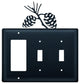 Single GFI and Double Switch Cover, Pinecone