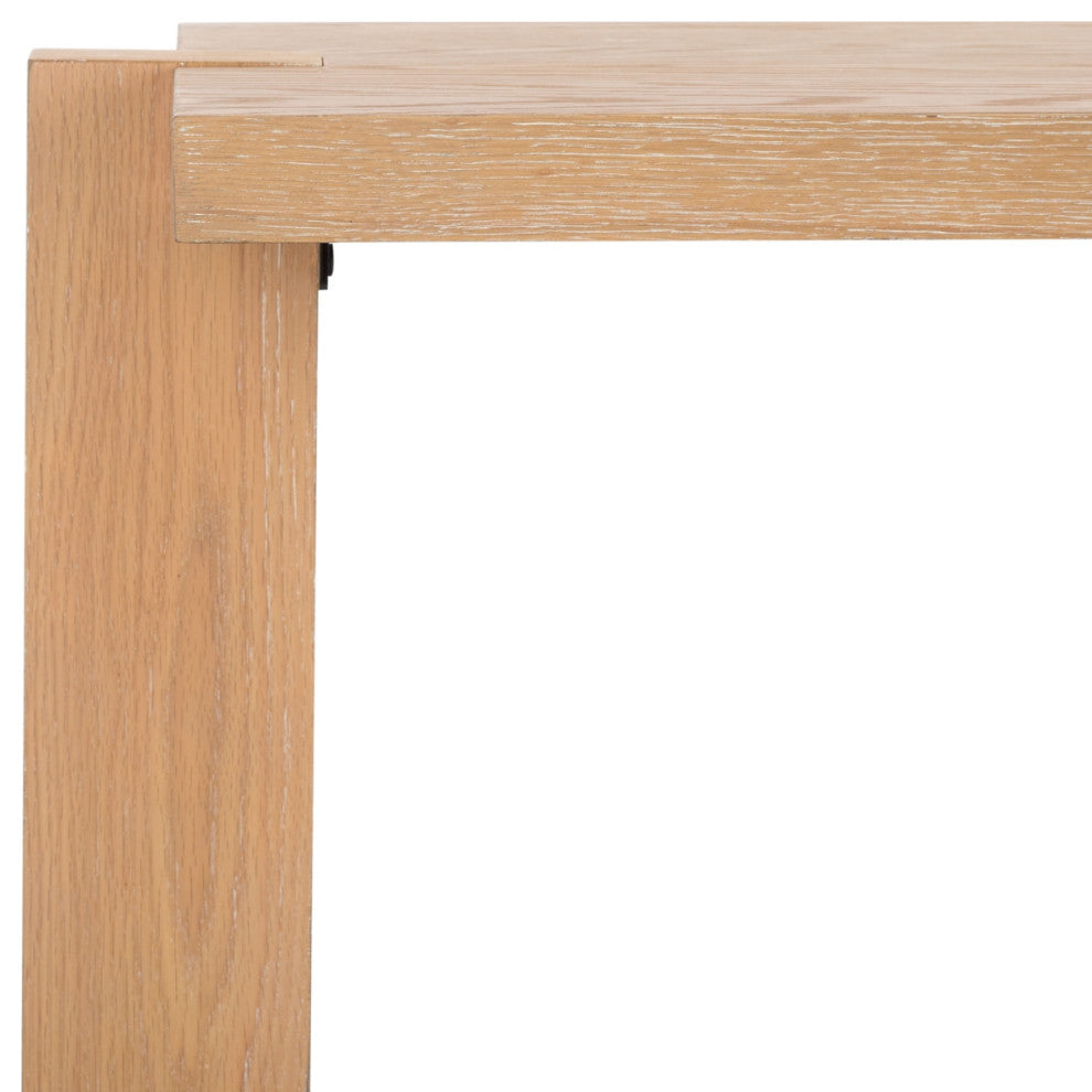 Safavieh Couture Quigley Rectangle Wood Console Table, Weathered Grey