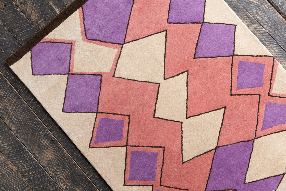 Allie Geometric Contemporary Area Rug, 5'x7'6"