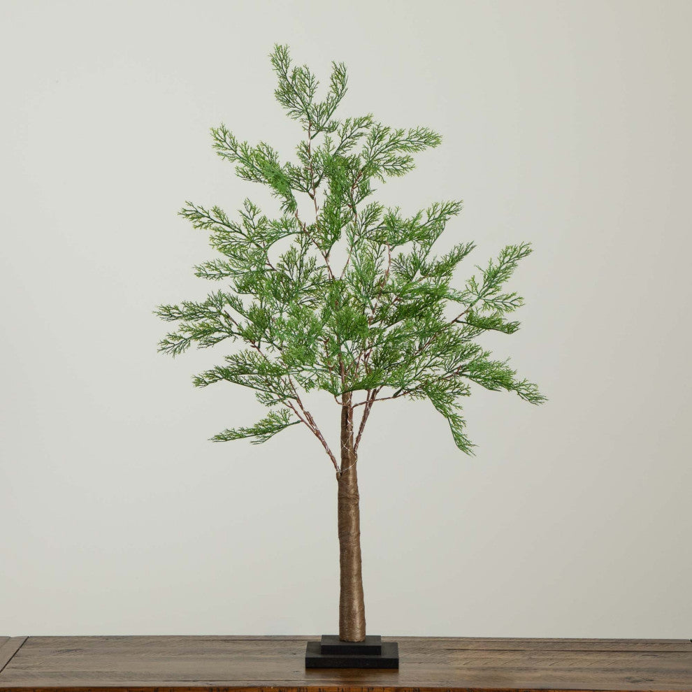 3ft. Lighted Artificial Cypress Tree With 120 Warm White LED Lights