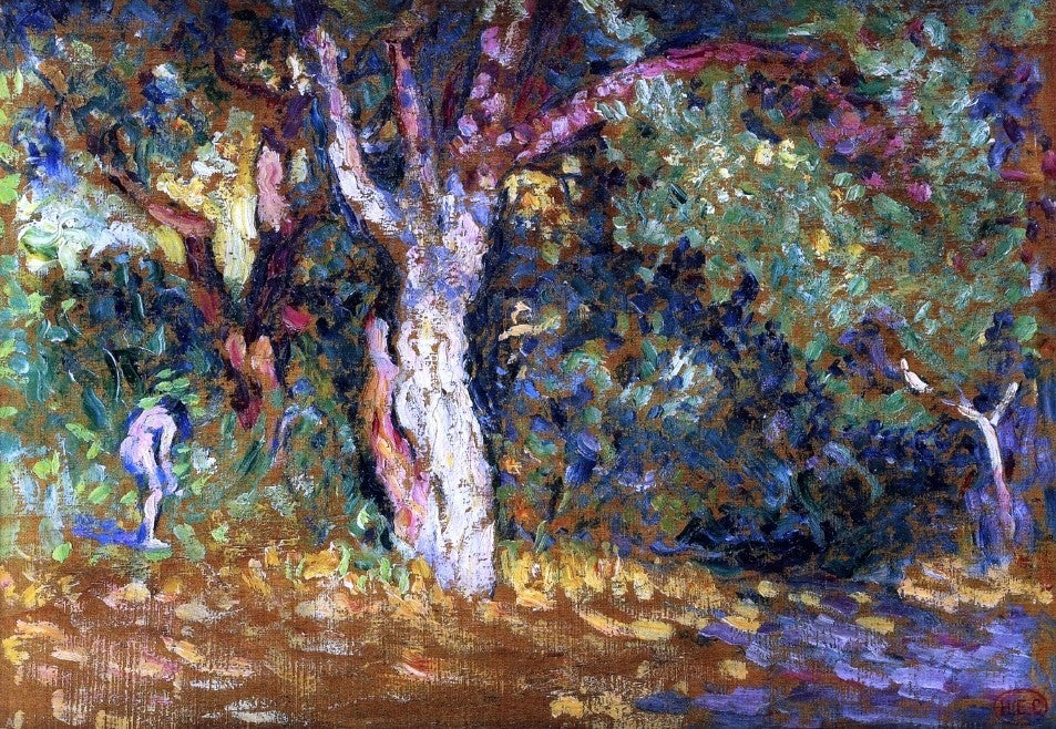 Henri Edmond Cross Study for -In the Woods Wall Decal