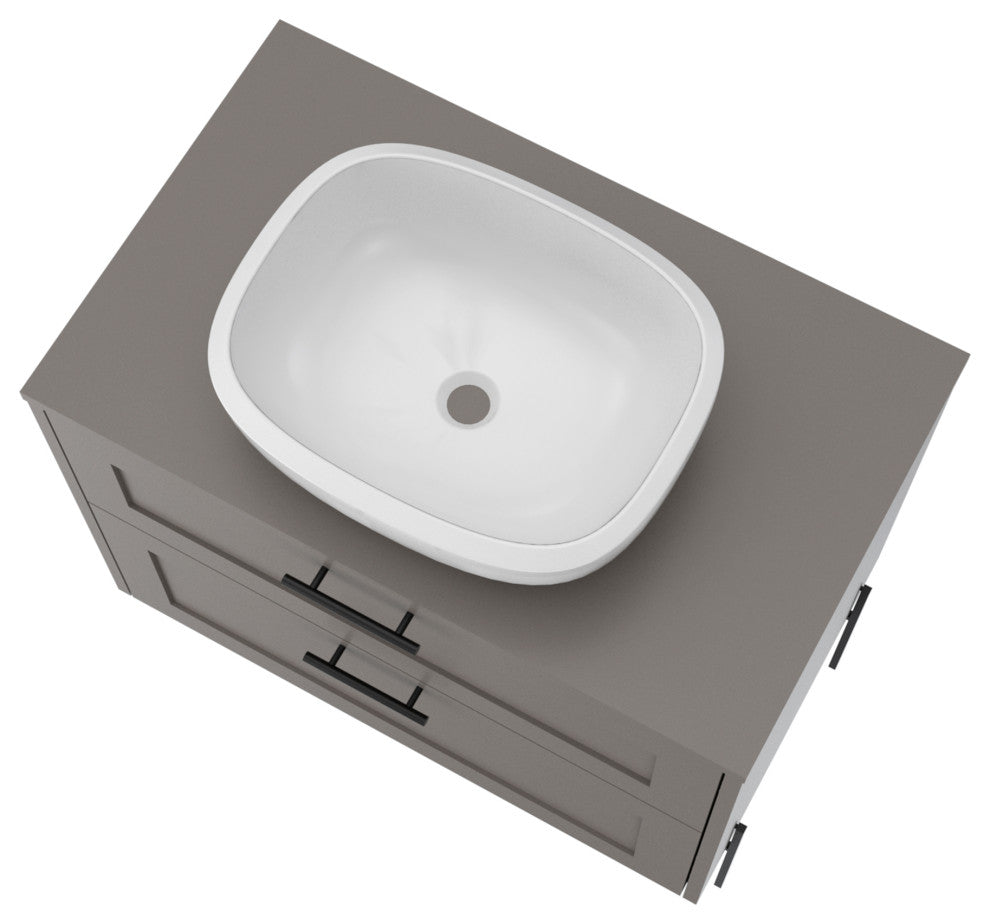 Svedin Deluxe 32" Bathroom Vanity, Taupe