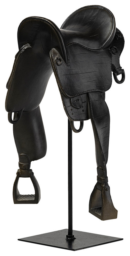Colt III 8Lx9W Black Equestrian-Inspired English Horse Saddle