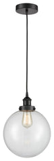 Innovations 616-1PH-BK-G202-10-LED 1-Light Mini Pendant, Matte Black