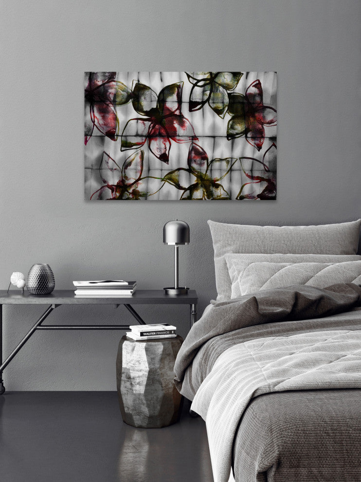 "Floral Outlines" Fine Art Canvas Print, 24"x16"