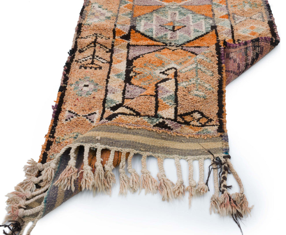 Vintage Turkish Runner Rug - 3' 1" x 13' 1" (37 in. x 157 in.)