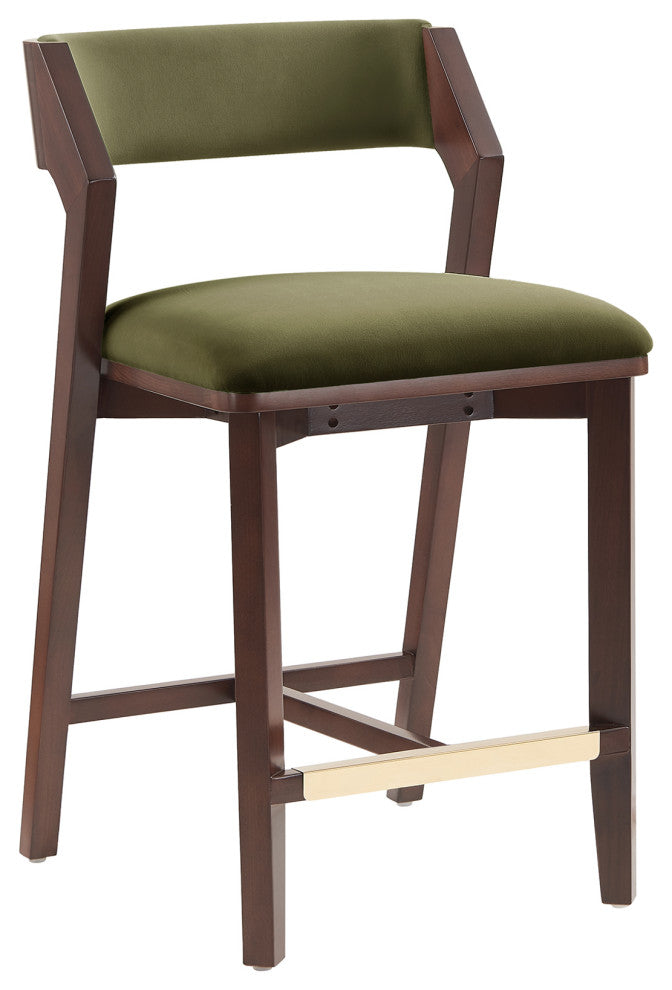 Manhattan Comfort Patricia Counter Stool, Turtle Green, Single