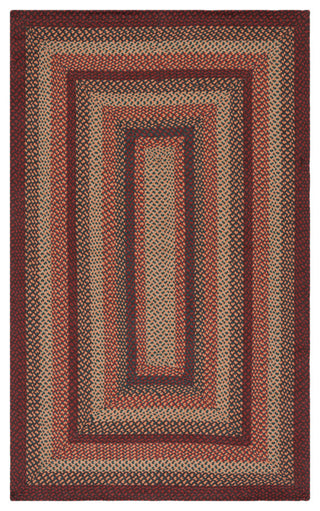 Safavieh Cape Cod Collection BRD651Z Rug, Brown/Rust, 5' X 8'
