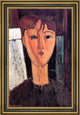 Amedeo Modigliani Raimondo - 18" x 27" Framed Premium Canvas Print