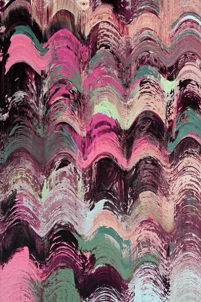 "Wavy Blends VII" Painting Print on Canvas by Irena Orlov
