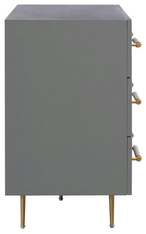 Trident Grey 6 Drawer Dresser