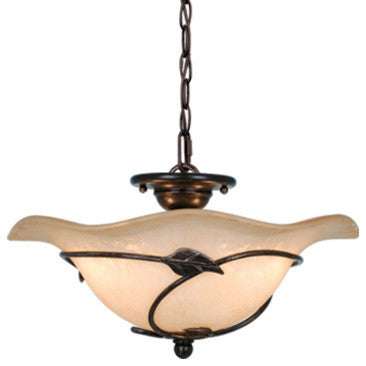 Vine 15" Semi-Flush Mount, Dual Mount