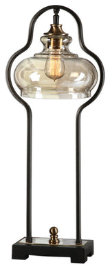 Uttermost Cotulla Aged Black Desk Lamp