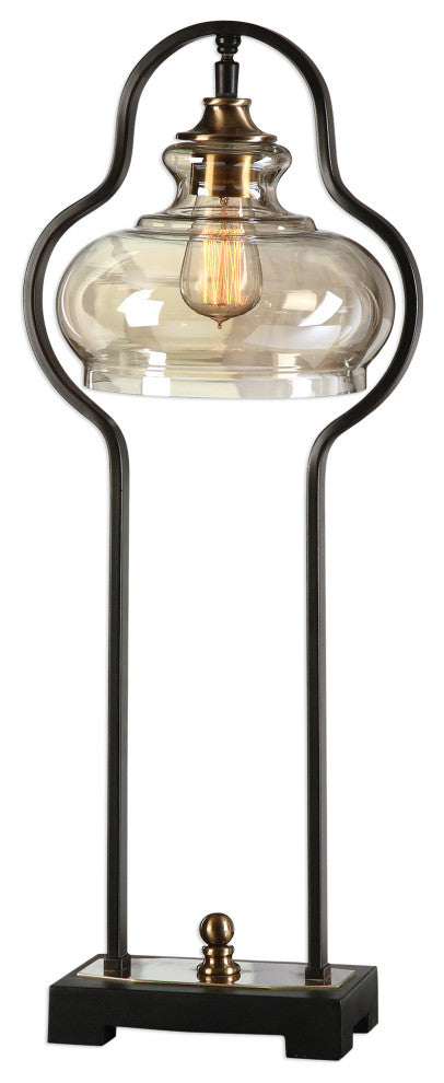 Uttermost Cotulla Aged Black Desk Lamp