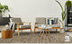 Maryland Cecil Indoor/Outdoor Area Rug, Brown, 2' x 3', Striped