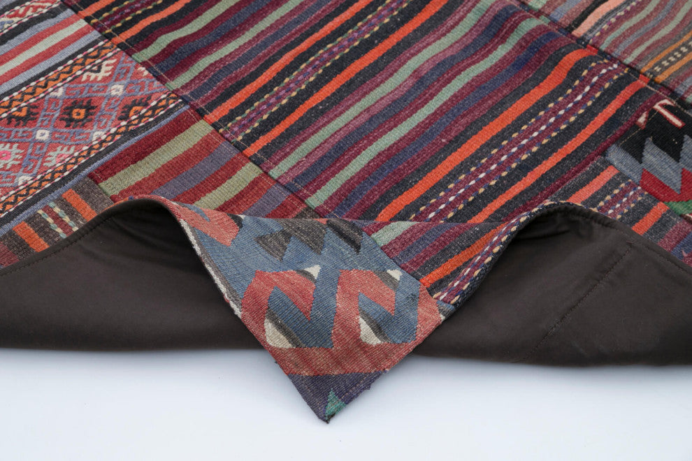 Rug N Carpet - Handmade Oriental 6' 8'' x 9' 10'' Tribal Patchwork Kilim Rug