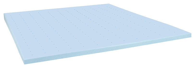 Capri Comfortable Sleep 2 inch Cool Gel Memory Foam Mattress Topper - Twin