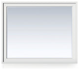 Addison 48" Rectangular Mirror, Glossy White