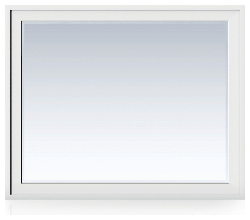 Addison 48" Rectangular Mirror, Glossy White