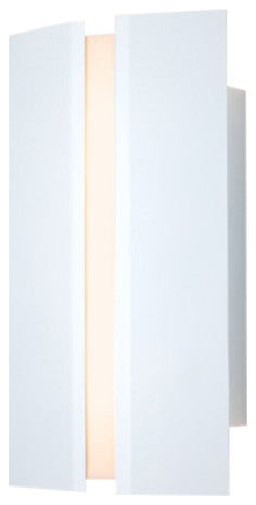 Rima LED Sconce, White, Frosted, 2700k Led, P1 Driver