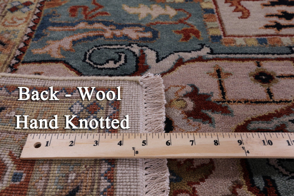 7' 11" X 10' 0" Handmade Persian Fine Serapi Wool Rug - Q16040