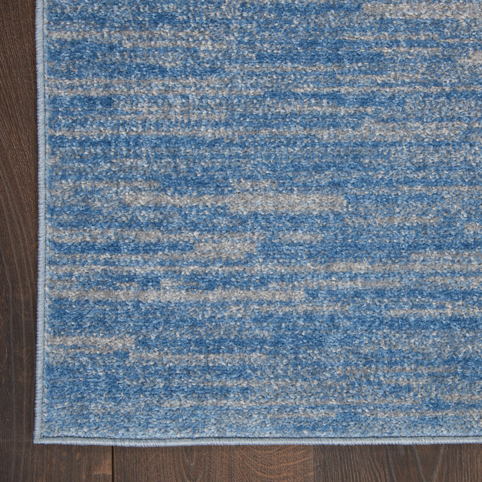 Nourison Essentials 9' x Square Blue/Grey Outdoor Area Rug
