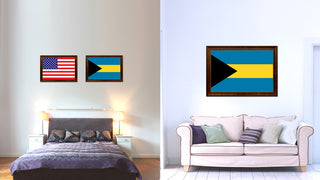 Bahama Country Flag Canvas Print, 21"x30"