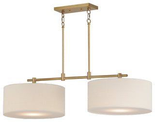 Maxim 10016OM Bongo 2 Light 42"W Linear Pendant - Natural Aged Brass