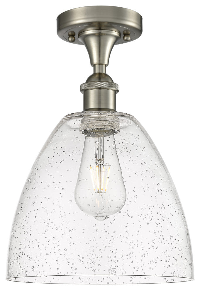 Innovations 516-1C-SN-GBD-94 1 Light Semi-Flush Mount, Brushed Satin Nickel
