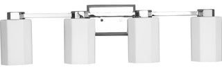 Estrada Collection 4-Light Contemporary Bath and Vanity Light, Polished Chrome