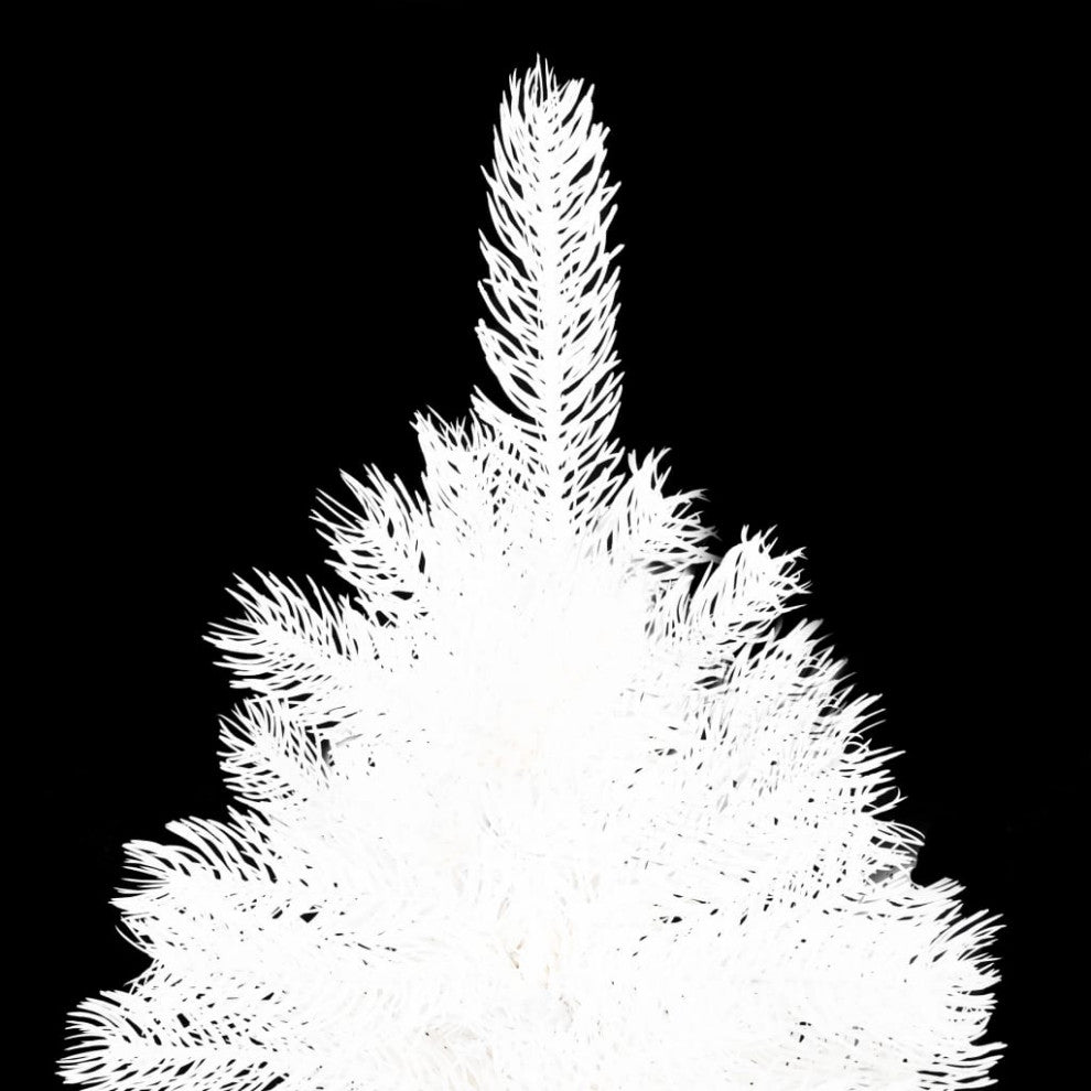 vidaXL Artificial Pre-lit Christmas Tree with Ball Set Xmas Decoration White