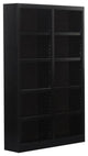 Bowery Hill Traditional 72" Tall 10-Shelf Double Wide Wood Bookcase in Espresso