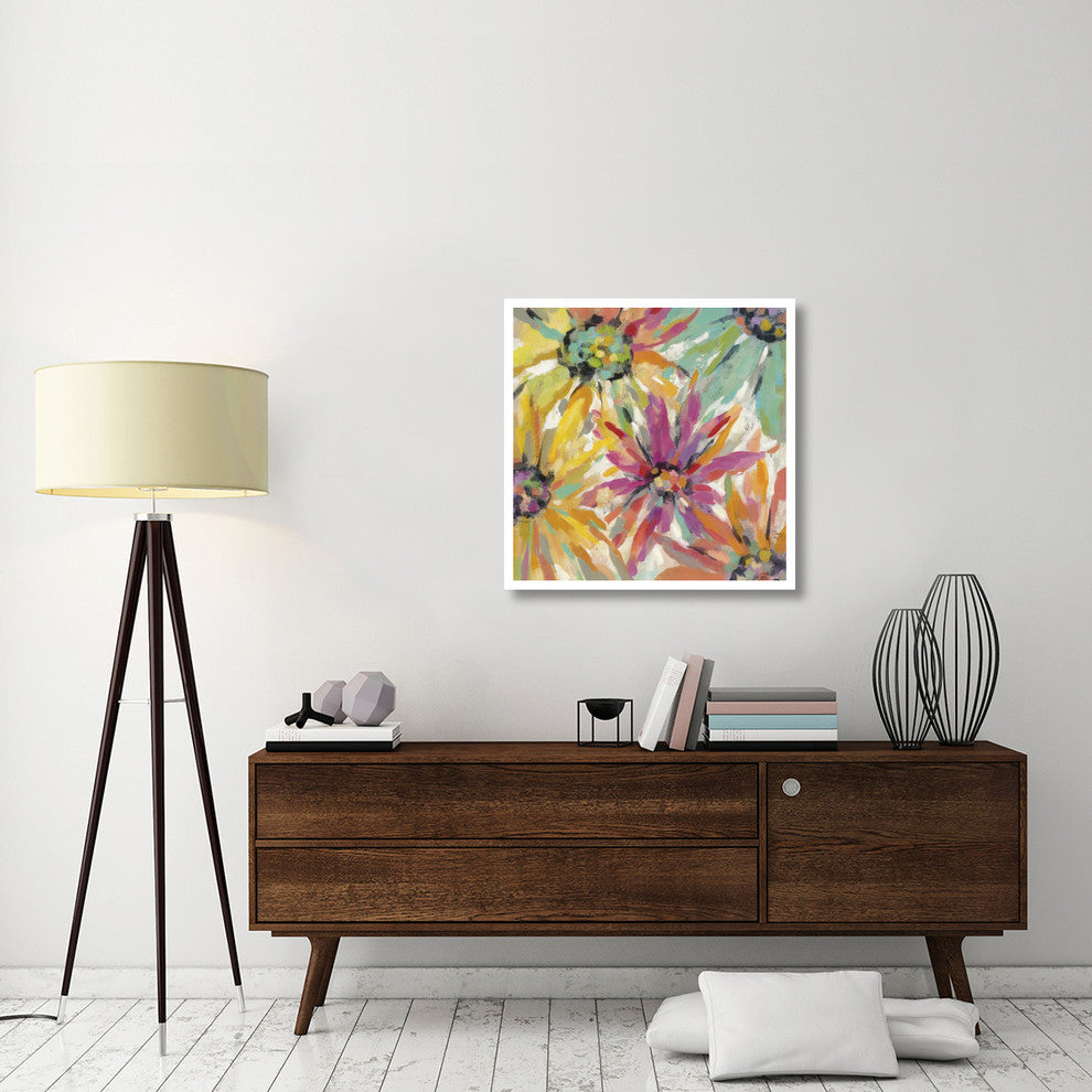 "Abstracted Petals II" Digital Paper Print by Silvia Vassileva, 32"x32"