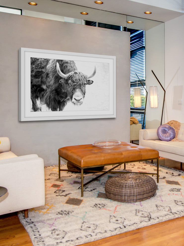 Marmont Hill, "Buffalo Forward" Framed Painting Print, 18x12
