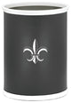 Kasualware 14" Oval Wastebasket 13 qt. Fleur De Lis