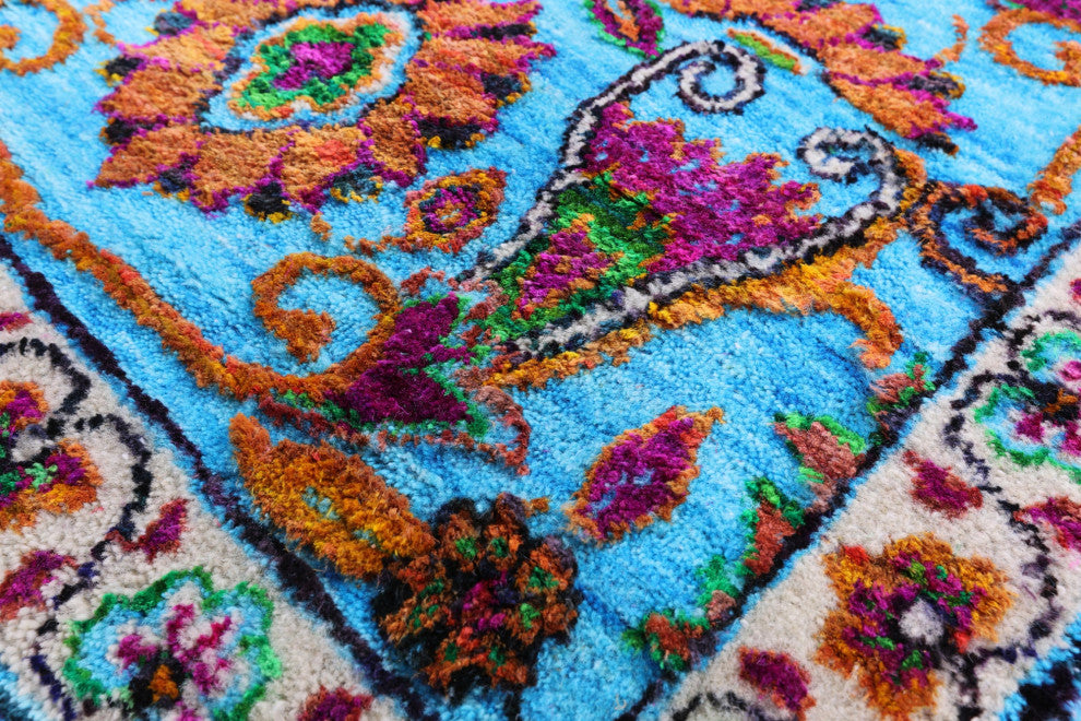8' 4" X 10' 0" Persian Wool & Silk Hand-Knotted Rug - Q13500