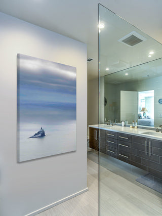 "Tillamook Rock Lighthouse" Painting Print on Canvas