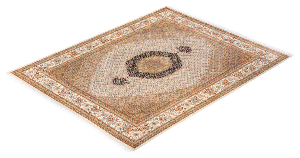 Mogul, One-of-a-Kind Hand-Knotted Area Rug Green, 8'2"x10'4"