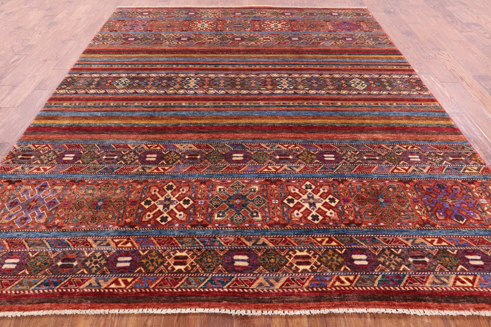 Khorjin Super Kazak Hand Knotted Rug 8' 3" X 10' 0" Q5255