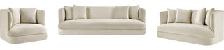 Alder Upholstered Chair, Cream, Velvet, Sofa