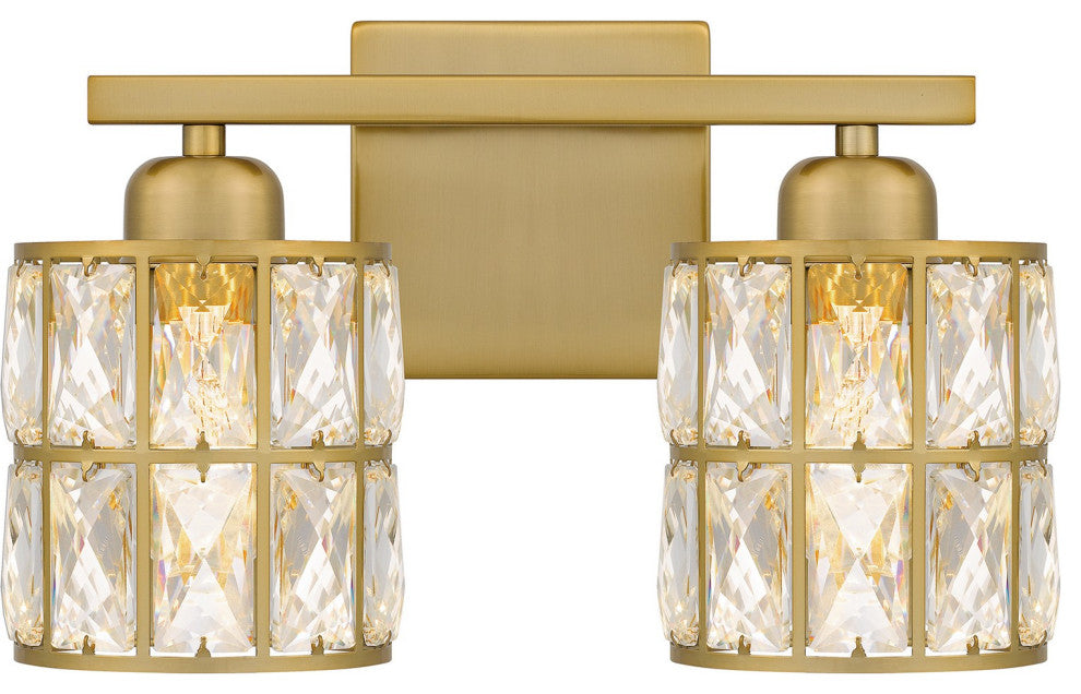 Gibson 2-Light Bath, Aged Brass