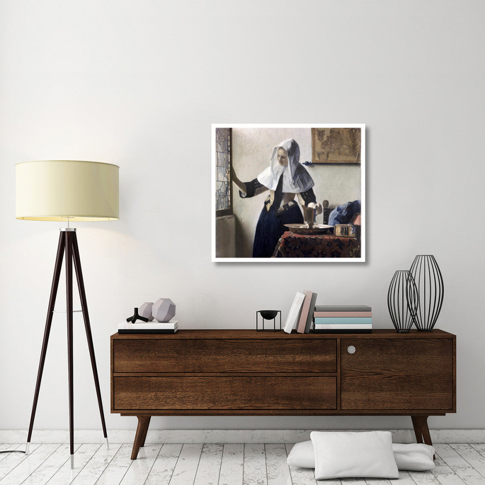 "Woman with a Water Jug - Detail" Print by Johannes Vermeer, 38"x34"