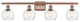 Innovations 516-4W-AC-G124-6 4 Light Bath Vanity Light, Antique Copper