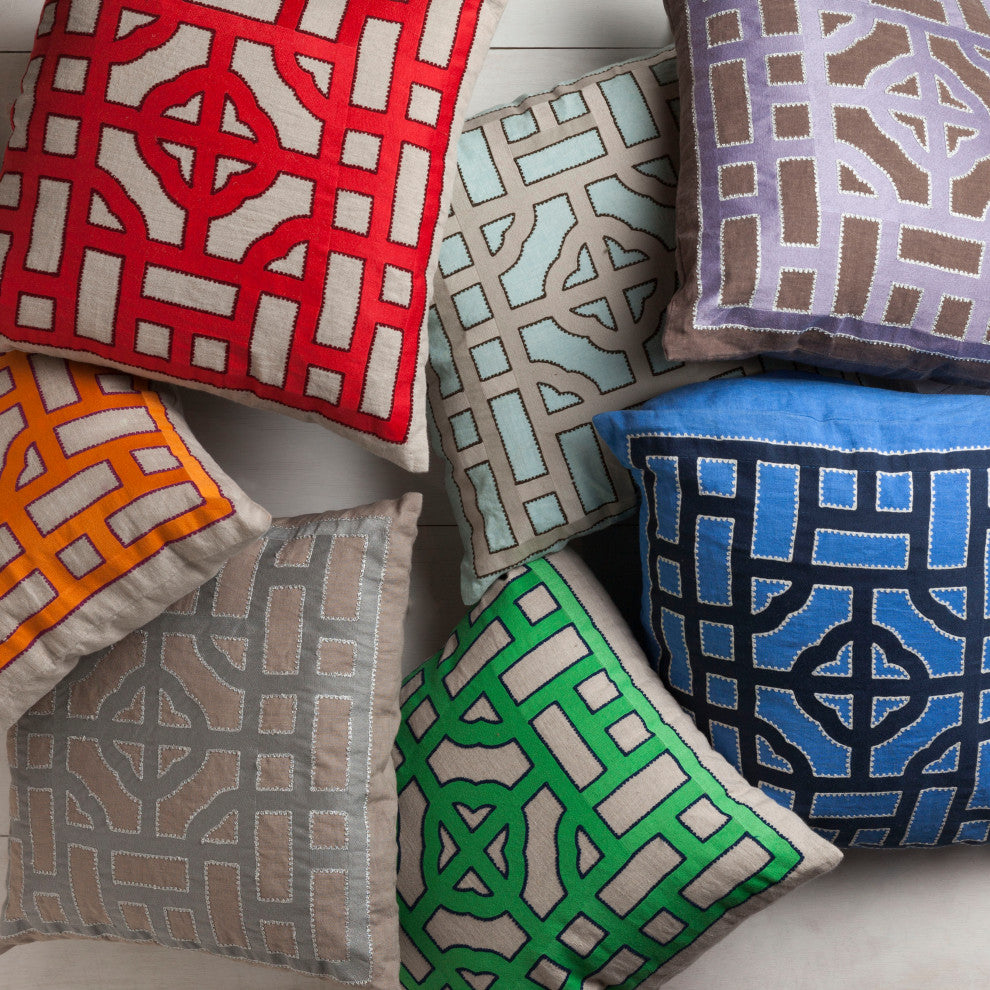 Surya Chinese Gate LD-044 18" x 18" Pillow Cover