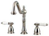 Kingston Brass Widespread Kitchen Faucet, Brushed Nickel