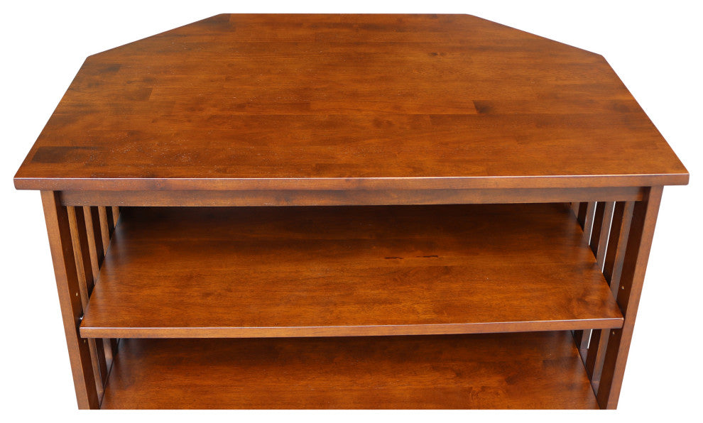 Mission Corner Entertainment / TV Stand, Espresso