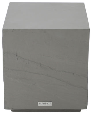 Colorado 18" Square Concrete Side Table, Space Grey